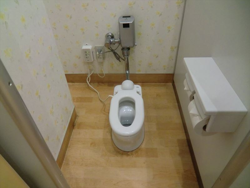 There are children's toilets.