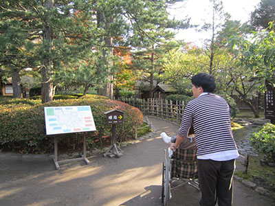 Japanese garden with tea room 